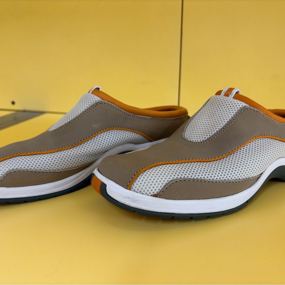 Cole Haan Tan, Orange and White Sneakers